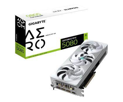 Karta graficzna GIGABYTE GeForce RTX 5080 Aero OC 16GB GDDR7 DLSS4 GV-N5080AERO OC-16GD